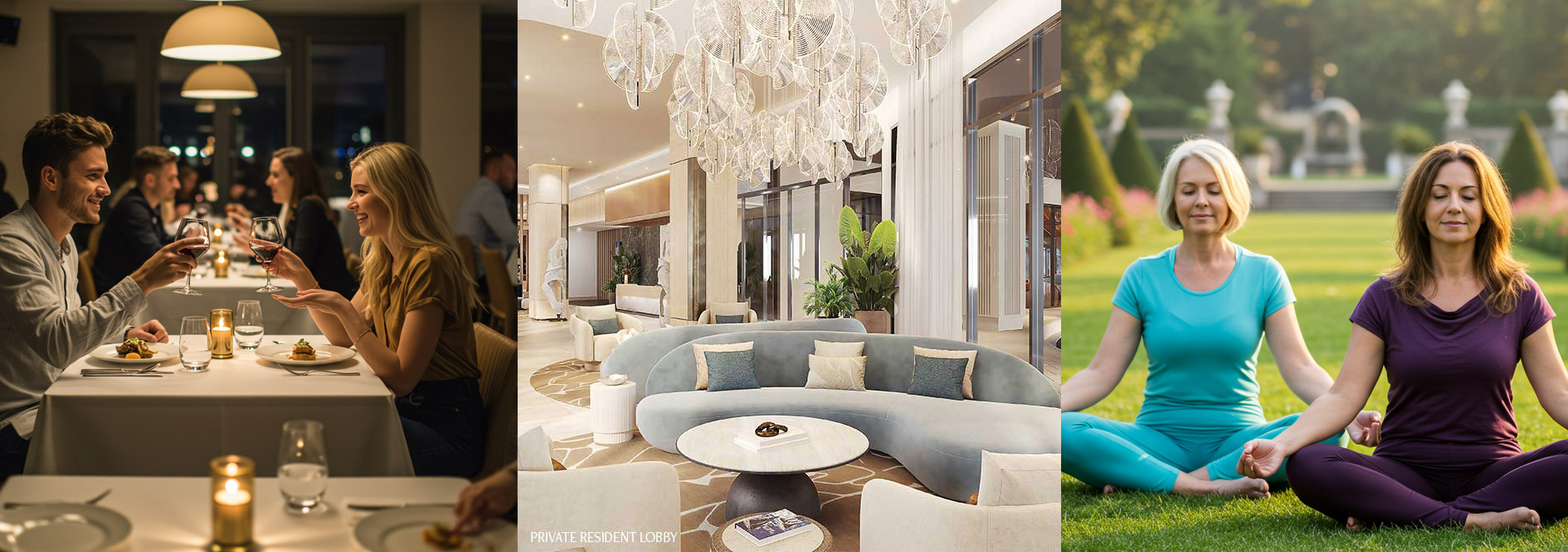 Luxury waterfront amenities at 1000 Boulevard of the Arts Sarasota