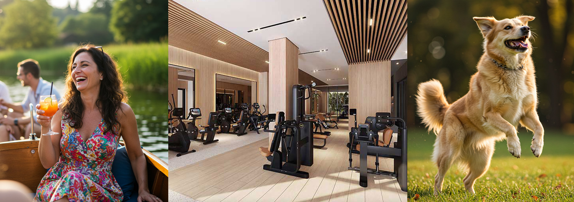 Fitness center and wellness amenities at 1000 Boulevard of the Arts